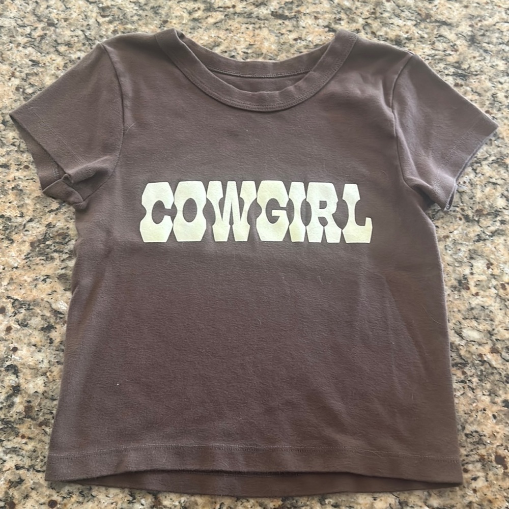 Brandy Melville “Cowgirl” baby tee